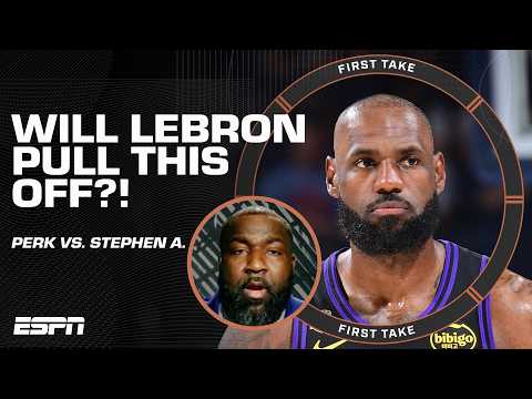 Stephen A. and Perk DISAGREE 🗣️ Will a playoff victory secure LeBron's GOAT STATUS⁉️ | First Take